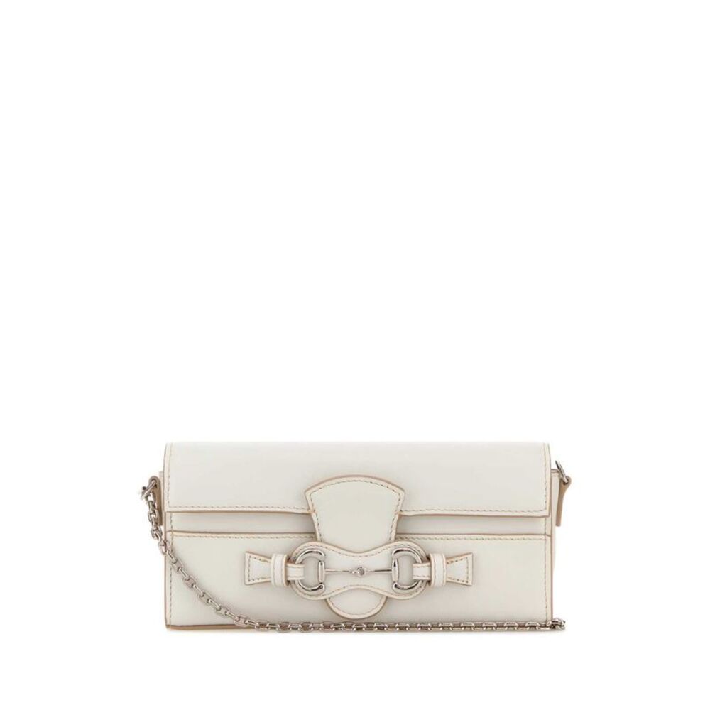 Gucci Women White Leather Crossbody Bag